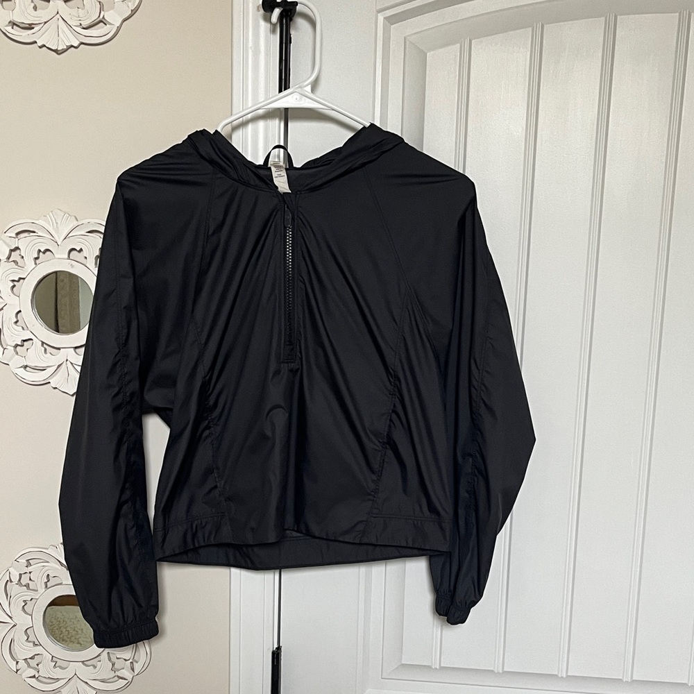 Lululemon black packable rain jacket - image 1